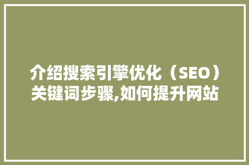 介绍搜索引擎优化（SEO）关键词步骤,如何提升网站流量与排名