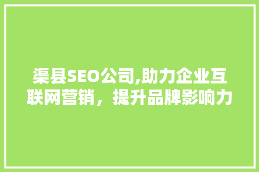 渠县SEO公司,助力企业互联网营销，提升品牌影响力