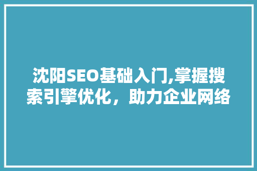 沈阳SEO基础入门,掌握搜索引擎优化，助力企业网络营销