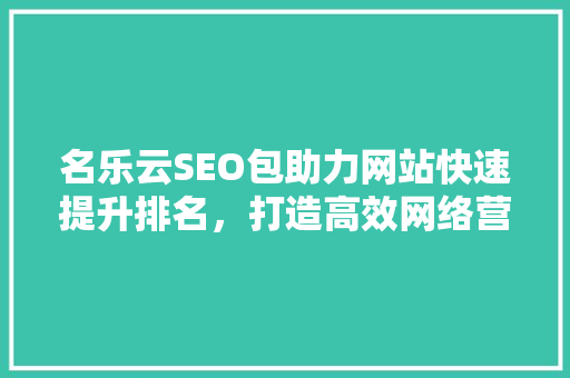 名乐云SEO包助力网站快速提升排名，打造高效网络营销步骤  第1张