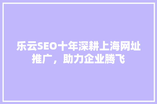 乐云SEO十年深耕上海网址推广，助力企业腾飞