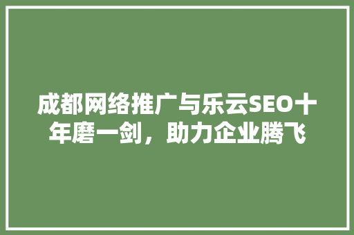 成都网络推广与乐云SEO十年磨一剑，助力企业腾飞