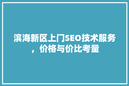滨海新区上门SEO技术服务，价格与价比考量